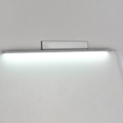 Modern Minimalist Rechargeable Aluminum Acrylic PC Hand Swipe Sensor Rectangular LED Wall Sconce Lamp For Study