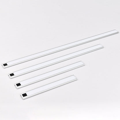 Modern Minimalist Rechargeable Aluminum Acrylic PC Hand Swipe Sensor Rectangular LED Wall Sconce Lamp For Study