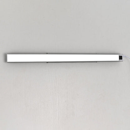 Modern Minimalist Rechargeable Aluminum Acrylic PC Hand Swipe Sensor Rectangular LED Wall Sconce Lamp For Study