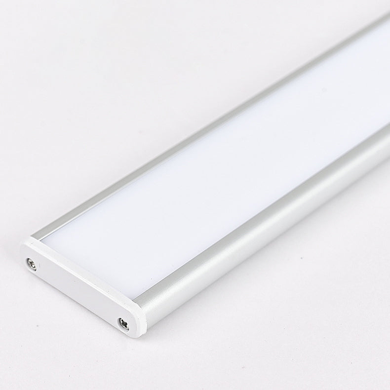 Modern Minimalist Rechargeable Aluminum Acrylic PC Hand Swipe Sensor Rectangular LED Wall Sconce Lamp For Study