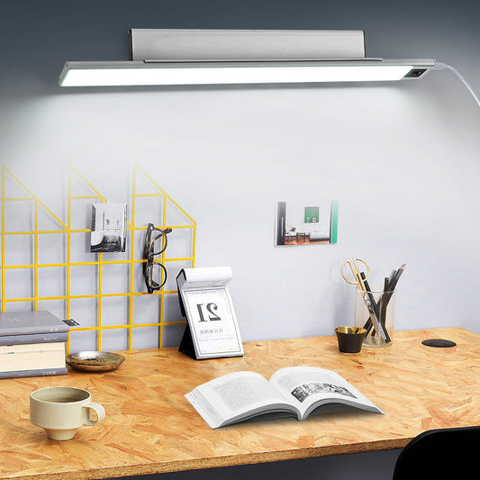 Modern Minimalist Rechargeable Aluminum Acrylic PC Hand Swipe Sensor Rectangular LED Wall Sconce Lamp For Study