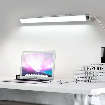 Modern Minimalist Rechargeable Aluminum Acrylic PC Hand Swipe Sensor Rectangular LED Wall Sconce Lamp For Study