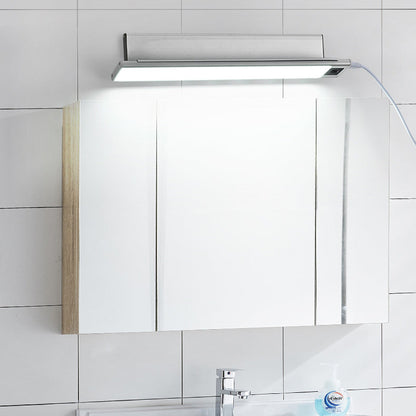 Modern Minimalist Rechargeable Aluminum Acrylic PC Hand Swipe Sensor Rectangular LED Wall Sconce Lamp For Study
