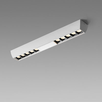 Modern Minimalist Aluminum Rectangular Strip LED Spotlight Flush Mount Ceiling Light For Hallway