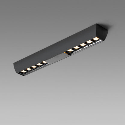 Modern Minimalist Aluminum Rectangular Strip LED Spotlight Flush Mount Ceiling Light For Hallway