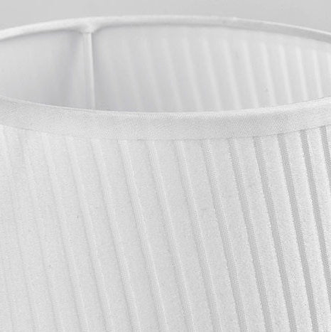 Contemporary Nordic Iron Fabric Cylinder Striped Touch Sensor Dimmable 1-Light Table Lamp For Bedside