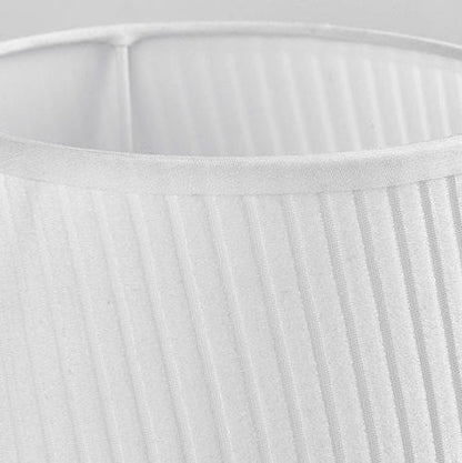 Contemporary Nordic Iron Fabric Cylinder Striped Touch Sensor Dimmable 1-Light Table Lamp For Bedside