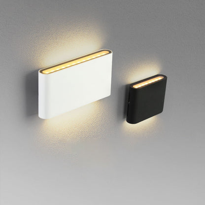 Modern Minimalist Aluminum Square Rectangular LED Wall Sconce Lamp For Bedside
