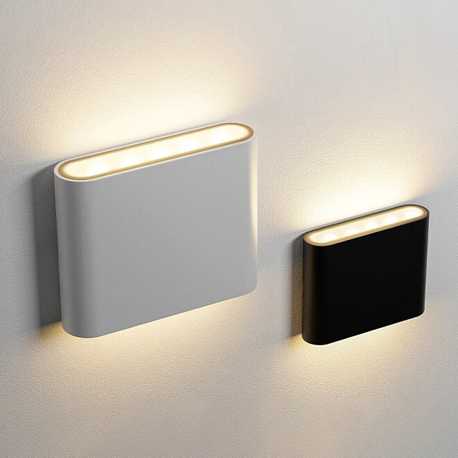 Modern Minimalist Aluminum Square Rectangular LED Wall Sconce Lamp For Bedside