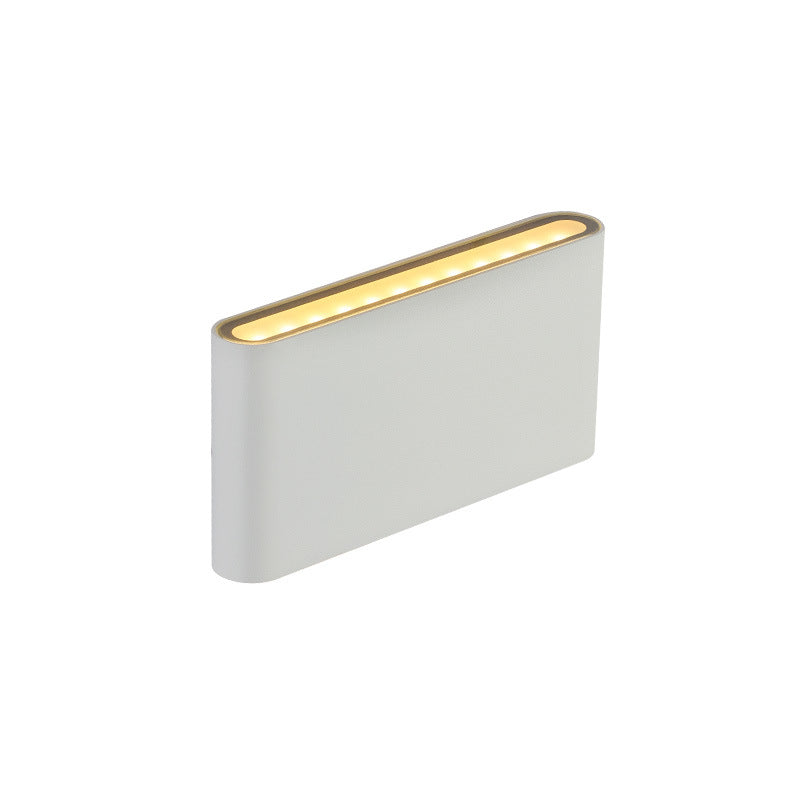 Modern Minimalist Aluminum Square Rectangular LED Wall Sconce Lamp For Bedside