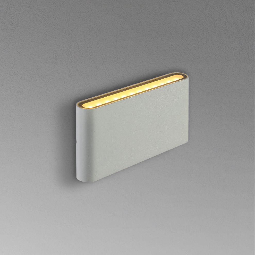 Modern Minimalist Aluminum Square Rectangular LED Wall Sconce Lamp For Bedside