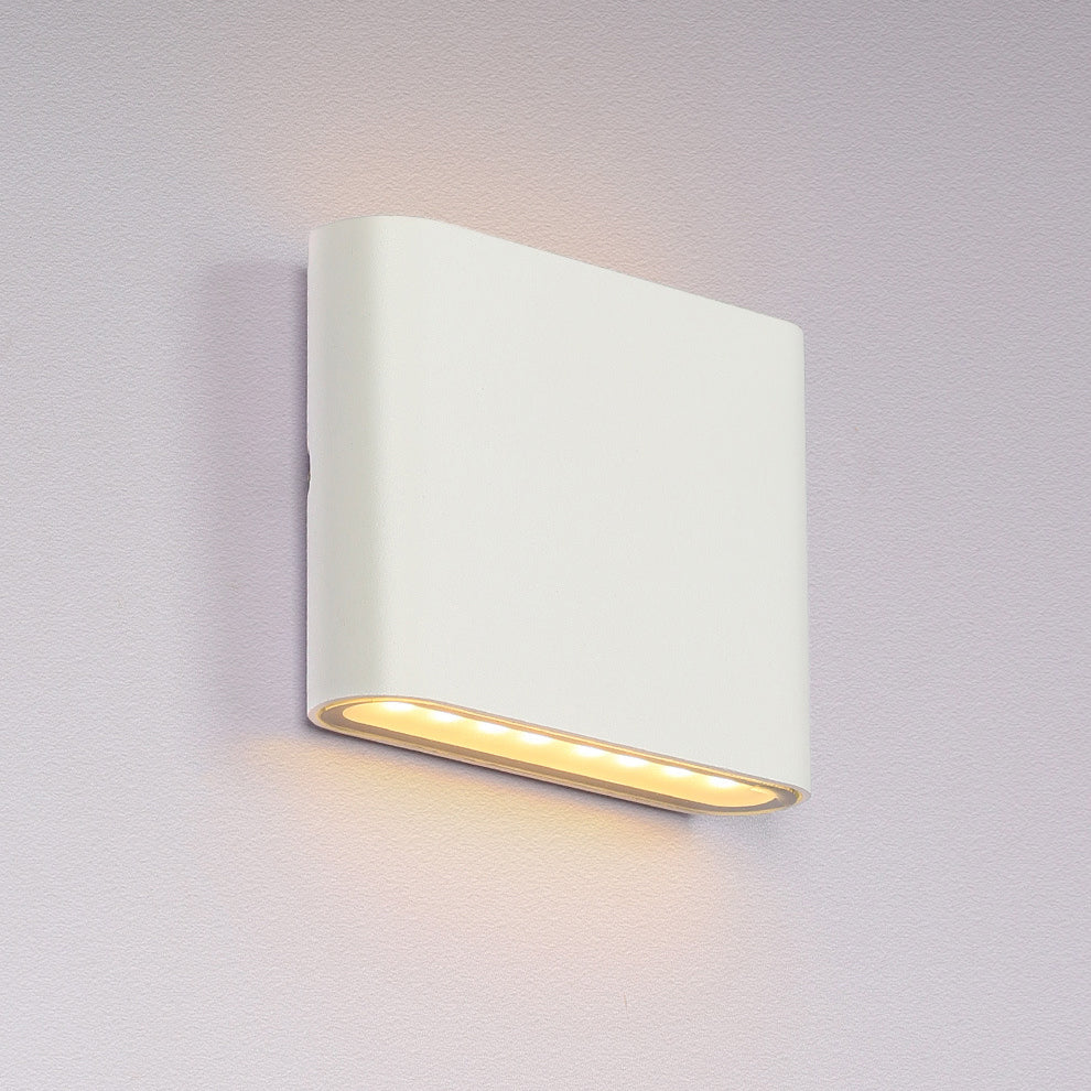 Modern Minimalist Aluminum Square Rectangular LED Wall Sconce Lamp For Bedside