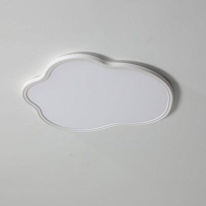 Modern Minimalist Aluminum PVC Irregular Cloud LED Flush Mount Ceiling Light For Bedroom