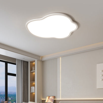 Modern Minimalist Aluminum PVC Irregular Cloud LED Flush Mount Ceiling Light For Bedroom