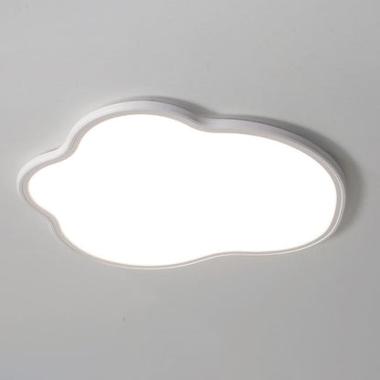 Modern Minimalist Aluminum PVC Irregular Cloud LED Flush Mount Ceiling Light For Bedroom