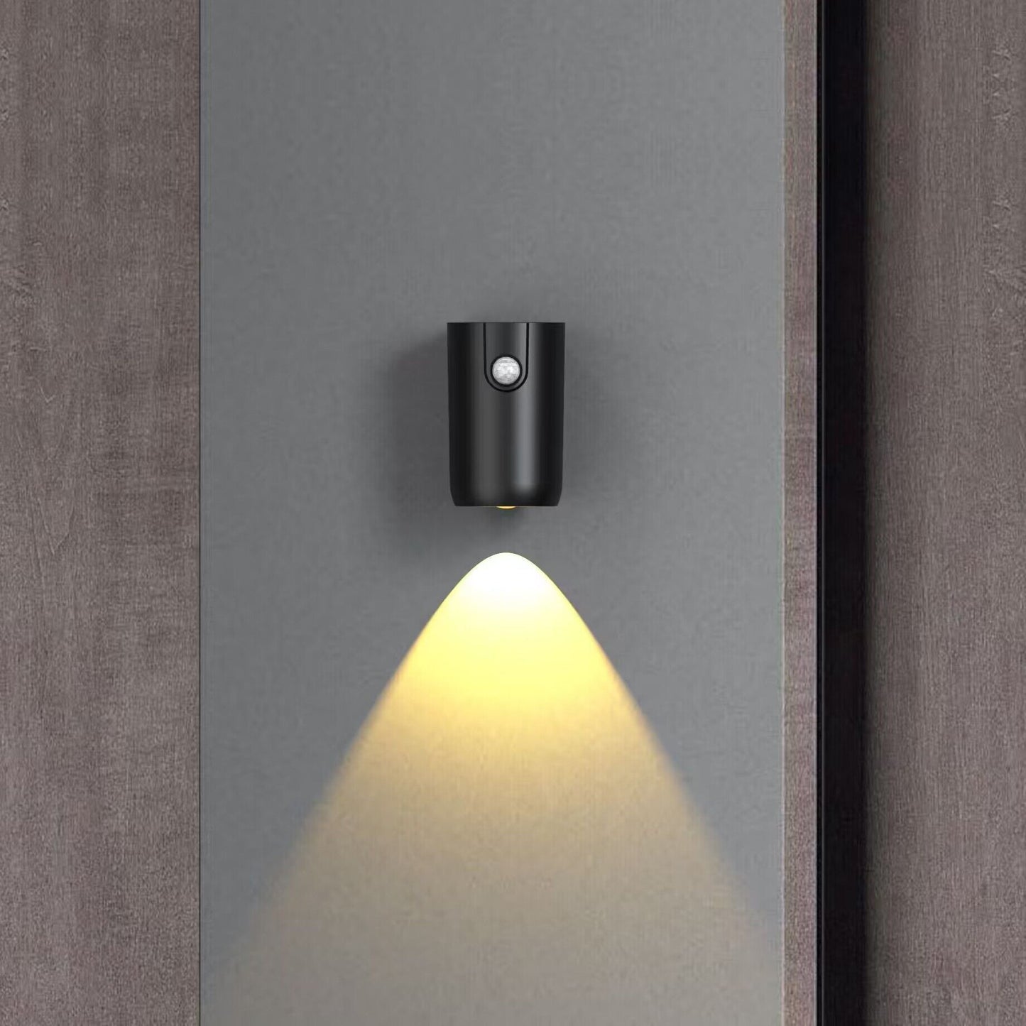 Contemporary Industrial Rechargeable Magnetically Cylinder ABS LED Wall Sconce Lamp For Hallway
