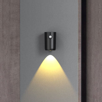 Contemporary Industrial Rechargeable Magnetically Cylinder ABS LED Wall Sconce Lamp For Hallway