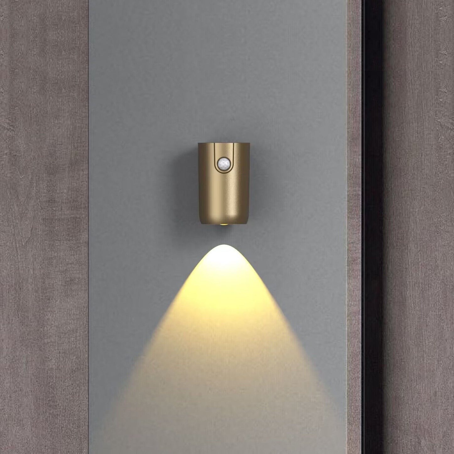 Contemporary Industrial Rechargeable Magnetically Cylinder ABS LED Wall Sconce Lamp For Hallway