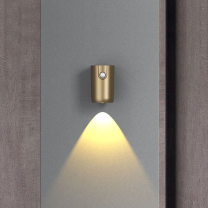 Contemporary Industrial Rechargeable Magnetically Cylinder ABS LED Wall Sconce Lamp For Hallway