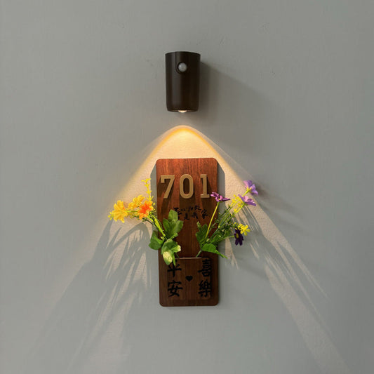 Contemporary Industrial Rechargeable Magnetically Cylinder ABS LED Wall Sconce Lamp For Hallway