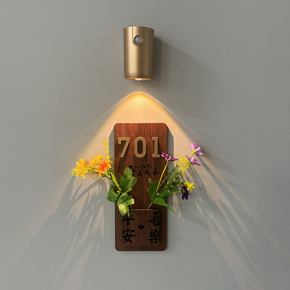 Contemporary Industrial Rechargeable Magnetically Cylinder ABS LED Wall Sconce Lamp For Hallway