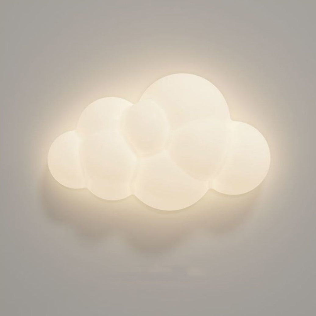 Contemporary Nordic Hardware PE Star Cloud Leaf LED Flush Mount Ceiling Light For Hallway