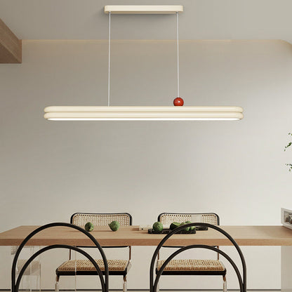 Traditional French Rubber Wood Aluminum PVC Elliptical Two-Tier LED Chandeliers Island Light For Dining Room