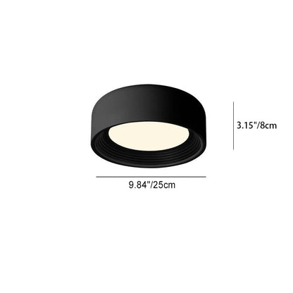 Modern Minimalist Round Iron Acrylic LED Flush Mount Ceiling Light For Bedroom