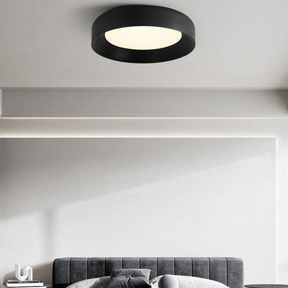 Modern Minimalist Round Iron Acrylic LED Flush Mount Ceiling Light For Bedroom
