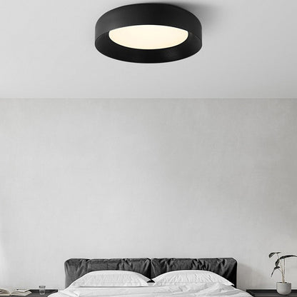 Modern Minimalist Round Iron Acrylic LED Flush Mount Ceiling Light For Bedroom