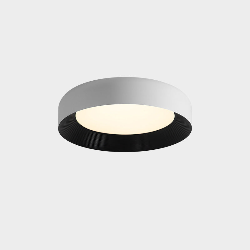 Modern Minimalist Round Iron Acrylic LED Flush Mount Ceiling Light For Bedroom