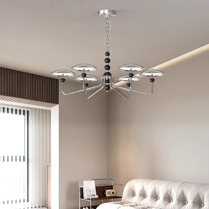 ثريات LED معاصرة بتصميم ريترو من الحديد والألومنيوم والأكريليك على شكل نجمة طائر لغرفة المعيشة 