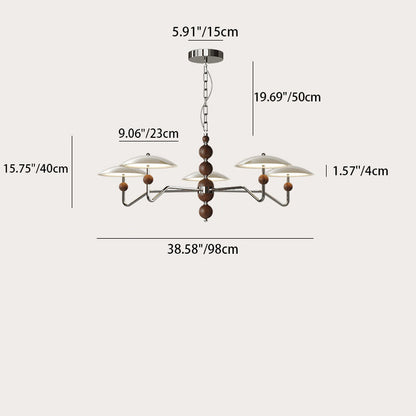 ثريات LED معاصرة بتصميم ريترو من الحديد والألومنيوم والأكريليك على شكل نجمة طائر لغرفة المعيشة 