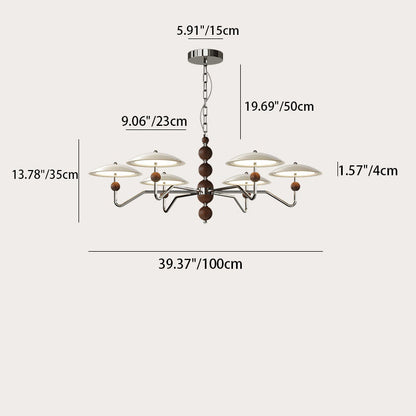 ثريات LED معاصرة بتصميم ريترو من الحديد والألومنيوم والأكريليك على شكل نجمة طائر لغرفة المعيشة 
