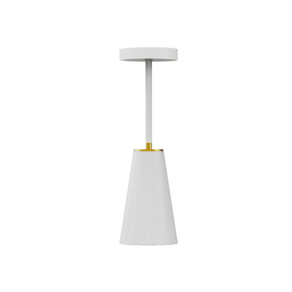 Modern Simplicity Waterproof Iron PC Wireless Charging Round Column LED Table Lamp For Bedside