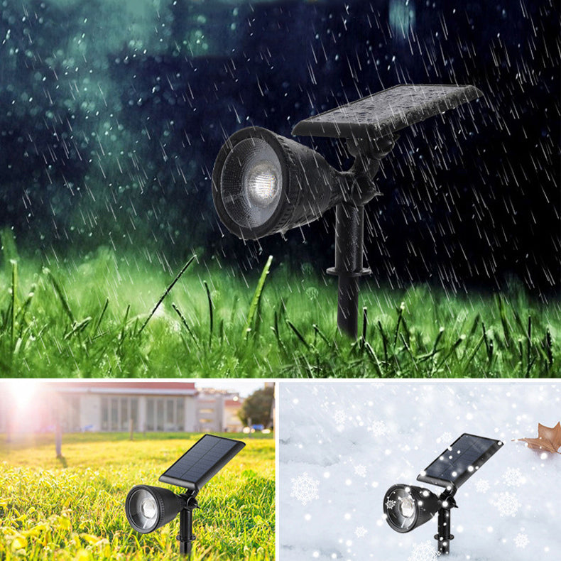 Modern Simplicity Solar Waterproof Horn Spotlight ABS PC LED Wall Sconce Lamp For Outdoor Patio