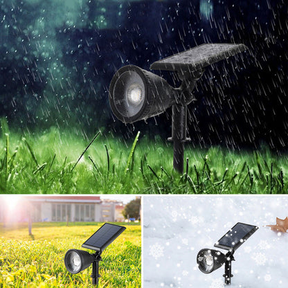 Modern Simplicity Solar Waterproof Horn Spotlight ABS PC LED Wall Sconce Lamp For Outdoor Patio