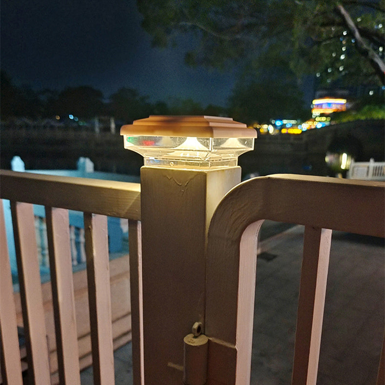 Modern Minimalist Solar Waterproof ABS PS Square LED Outdoor Light Landscape Lighting For Outdoor Patio