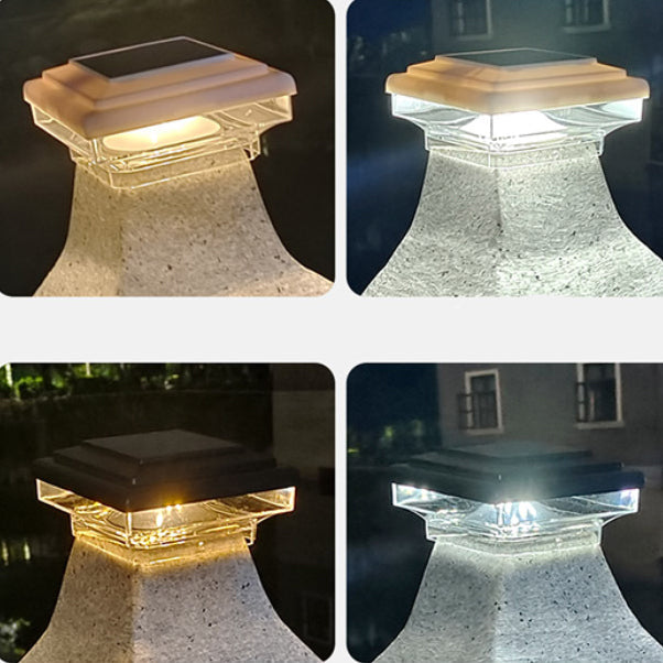 Modern Minimalist Solar Waterproof ABS PS Square LED Outdoor Light Landscape Lighting For Outdoor Patio