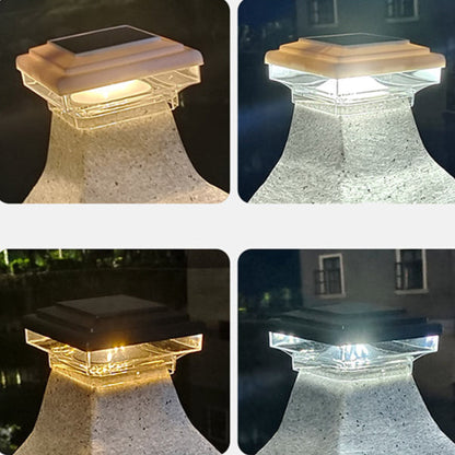 Modern Minimalist Solar Waterproof ABS PS Square LED Outdoor Light Landscape Lighting For Outdoor Patio