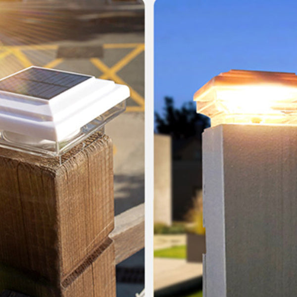 Modern Minimalist Solar Waterproof ABS PS Square LED Outdoor Light Landscape Lighting For Outdoor Patio