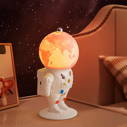 Contemporary Creative ABS PS Astronaut Lunar Kids Rechargeable LED Table Lamp Night Light For Bedroom