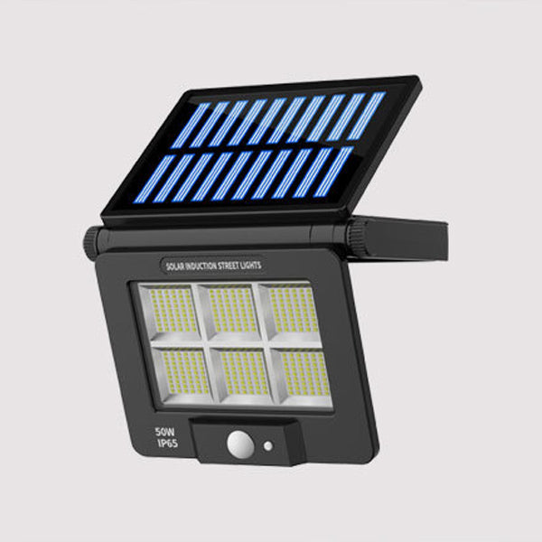 モダンでシンプルなソーラー防水人感センサー折りたたみ式ABS PC長方形LED壁取り付け用燭台ランプ屋外パティオ用