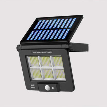 モダンでシンプルなソーラー防水人感センサー折りたたみ式ABS PC長方形LED壁取り付け用燭台ランプ屋外パティオ用