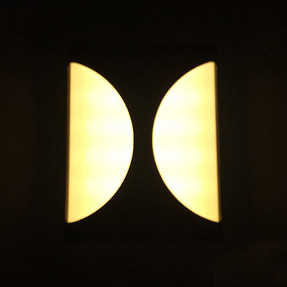 Modern Simplicity Waterproof Aluminum Acrylic Rectangular Geometrical LED Wall Sconce Lamp For Outdoor Patio
