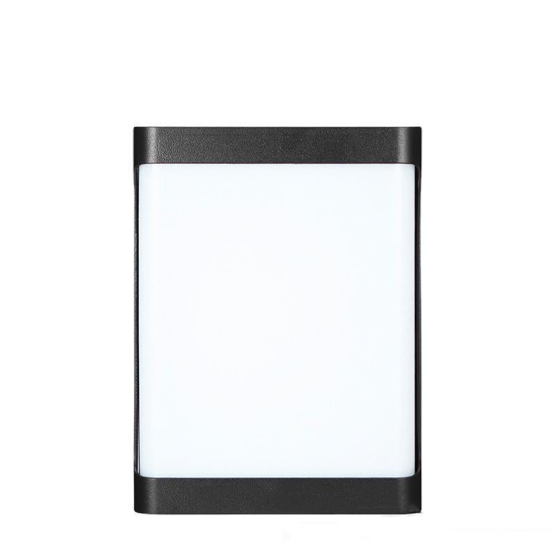 Modern Simplicity Waterproof Aluminum Acrylic Rectangular Geometrical LED Wall Sconce Lamp For Outdoor Patio