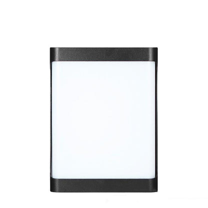 Modern Simplicity Waterproof Aluminum Acrylic Rectangular Geometrical LED Wall Sconce Lamp For Outdoor Patio