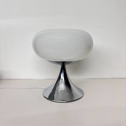 Traditional Vintage USB Iron Glass Round Persimmon LED Table Lamp Night Light For Bedside