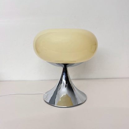 Traditional Vintage USB Iron Glass Round Persimmon LED Table Lamp Night Light For Bedside