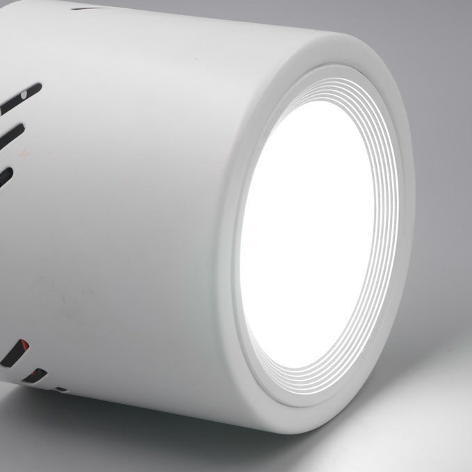 Modern Minimalist Aluminum PC Round Cylinder Spotlight LED Flush Mount Ceiling Light For Hallway